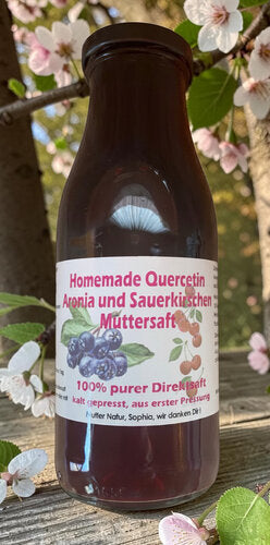 Homemade Quercetin Aronia und Sauerkirschen Muttersaft - 500 ml