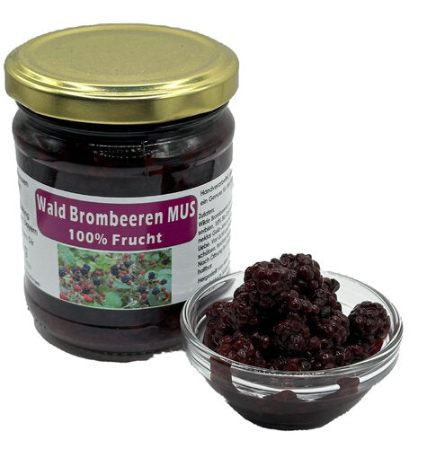 Waldbrombeeren Mus aus Wilden Brombeeren - 215 g
