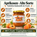 Aprikosen Mus 100% Frucht - Alte Sorte - 215g - Hofladen Gesund Geniessen