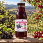 Homemade Quercetin Aronia und Sauerkirschen Muttersaft - 500 ml - Hofladen Gesund Geniessen