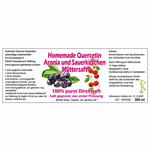 Homemade Quercetin Aronia und Sauerkirschen Muttersaft - 500 ml - Hofladen Gesund Geniessen