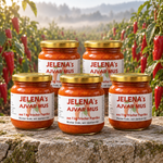 Jelena‘s Ajvar Fein 215 g - Paprika Mus - Hofladen Gesund Geniessen