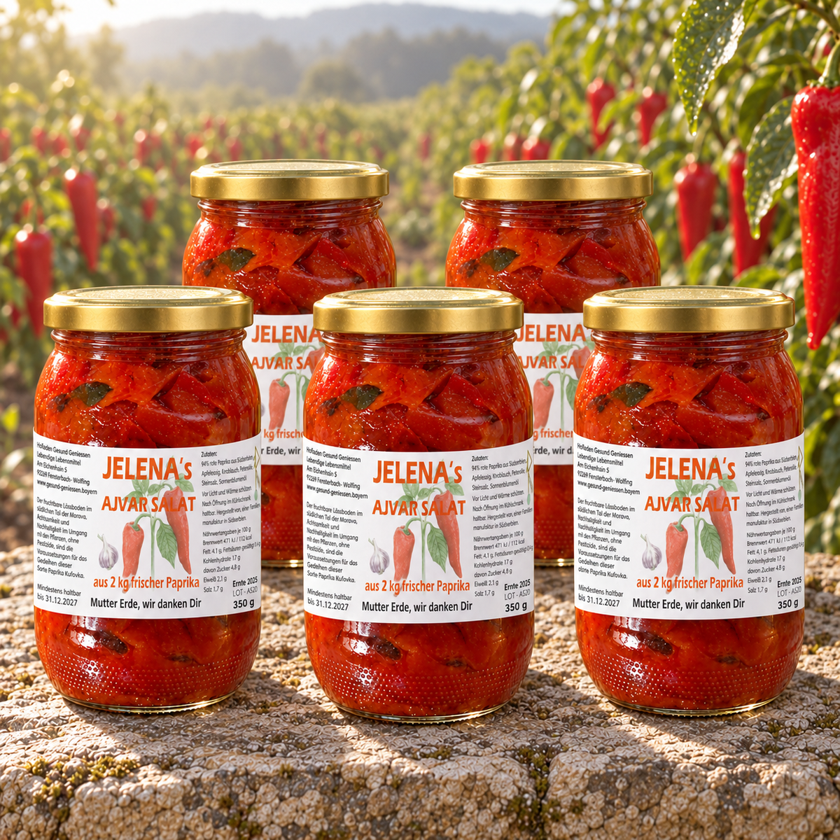 Jelena‘s Ajvar Salat 350 g - Hofladen Gesund Geniessen