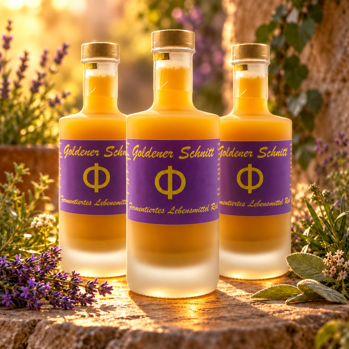 Kurpaket Goldener Schnitt Elixier - 3 Flaschen 330 ml - Hofladen Gesund Geniessen
