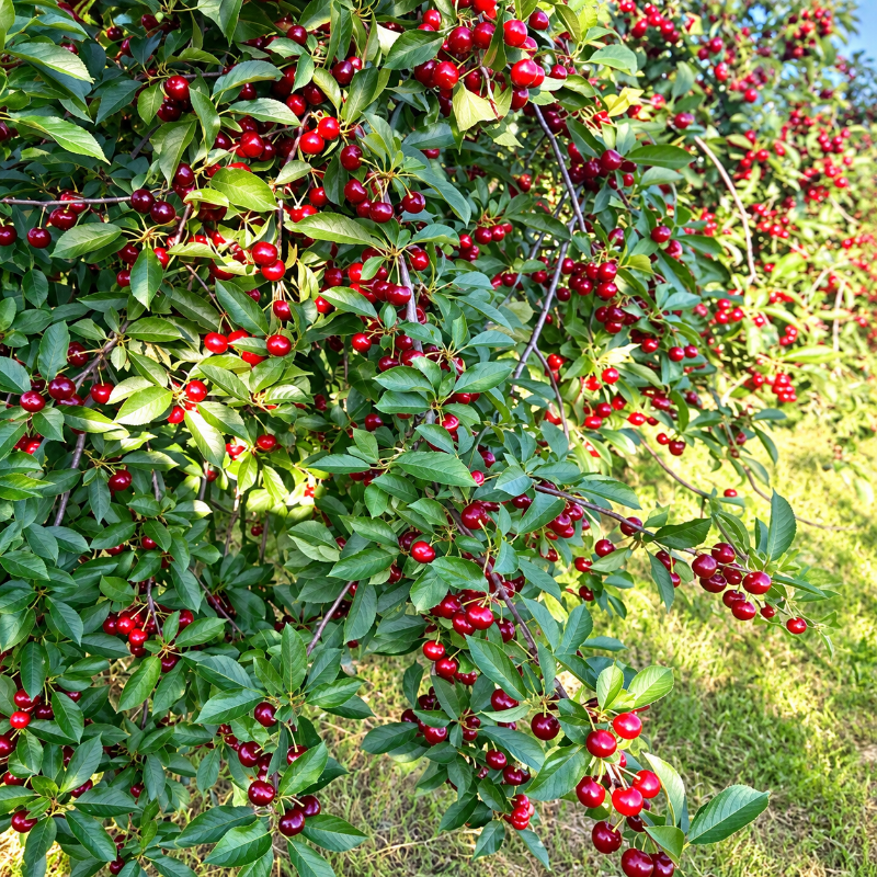 Kurpaket Sauerkirschenmus 5 Gläser - 95% Frucht mit Flohsamenschalen - Hofladen Gesund Geniessen
