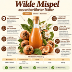 Kurpaket Wilde Mispel Mus - 100% Frucht - 215 g - Hofladen Gesund Geniessen