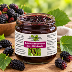 Schwarze Maulbeeren Mus - 100% Frucht - 215 g - Hofladen Gesund Geniessen